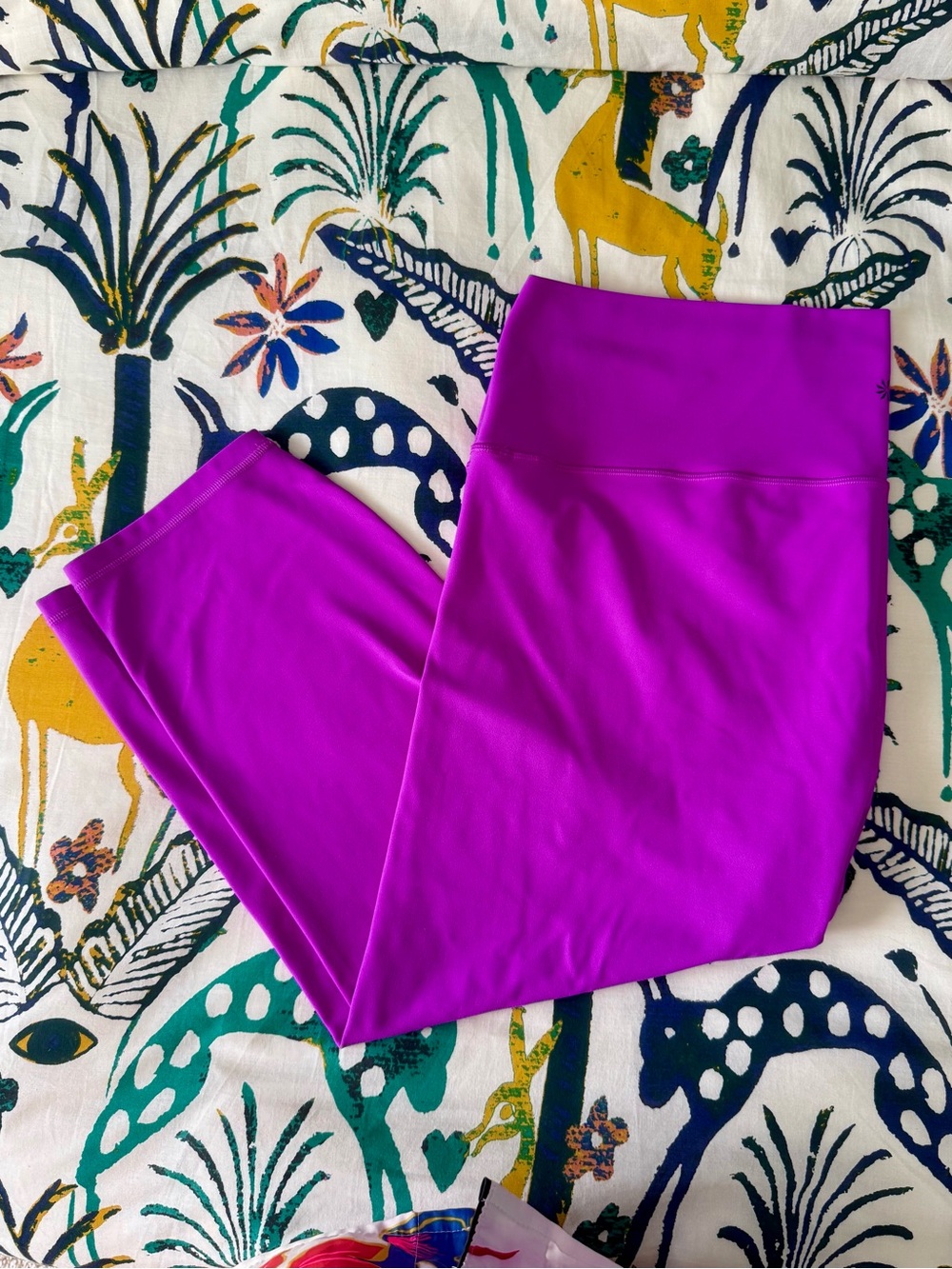 Athleta Bright Purple Transcend 7/8 Tight